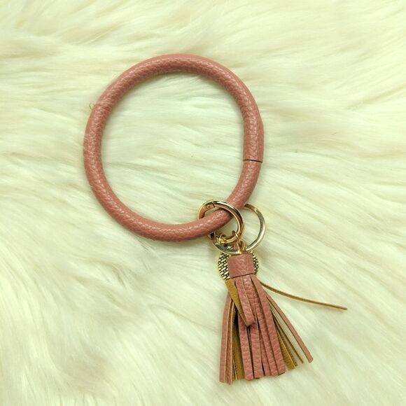 Wristlet bangle keychain bracelet tassel keyring - Picture 2 of 5